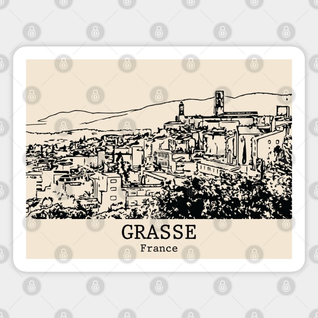 Grasse - France Magnet by Lakeric